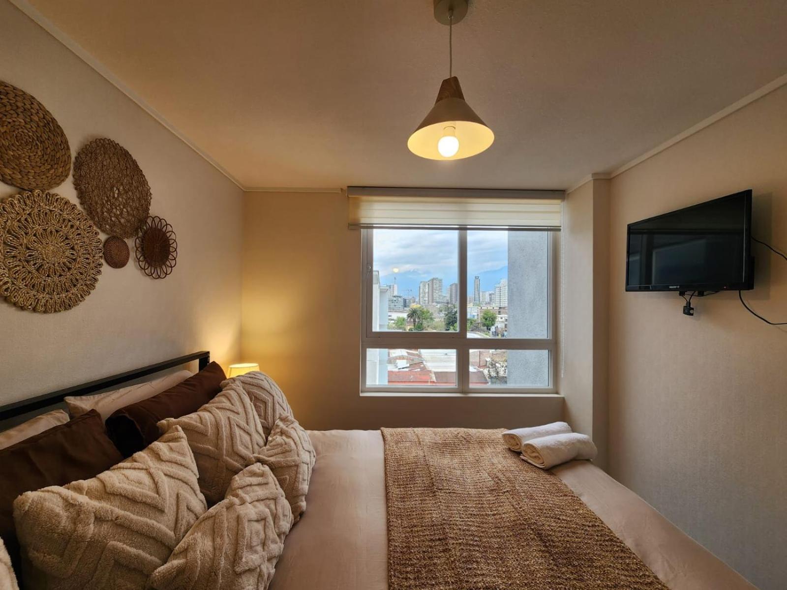 Hom I Comodo Y Luminoso Depto 1d1b 2pax En Tocornal Apartamento Santiago