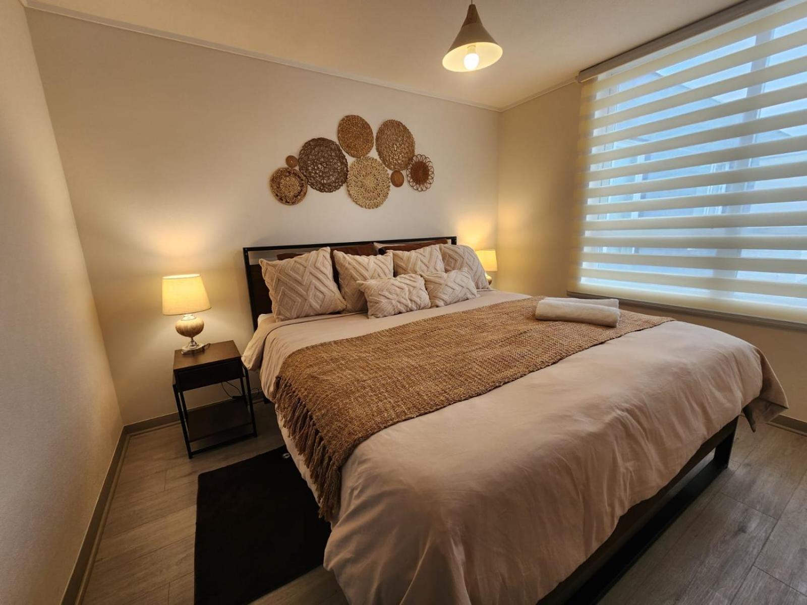 Apartamento Hom I Comodo Y Luminoso Depto 1d1b 2pax En Tocornal Santiago
