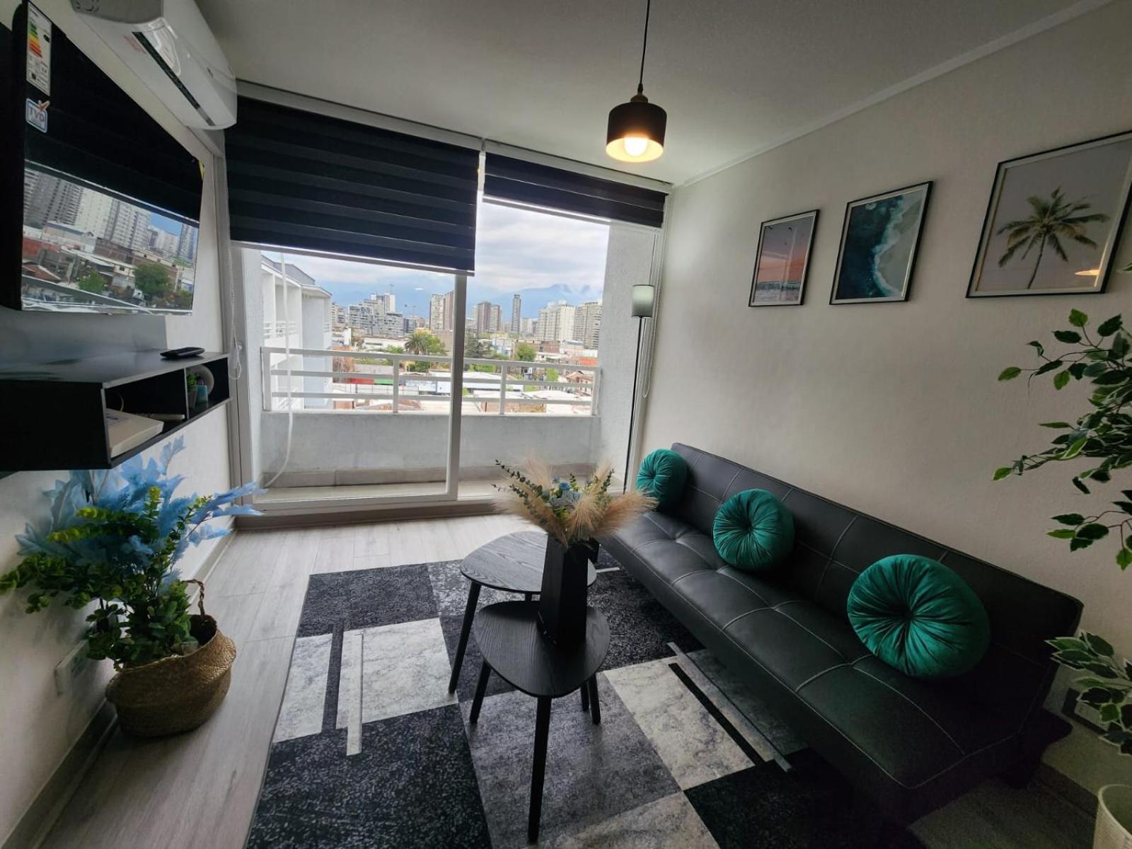 Apartamento Hom I Comodo Y Luminoso Depto 1d1b 2pax En Tocornal Santiago